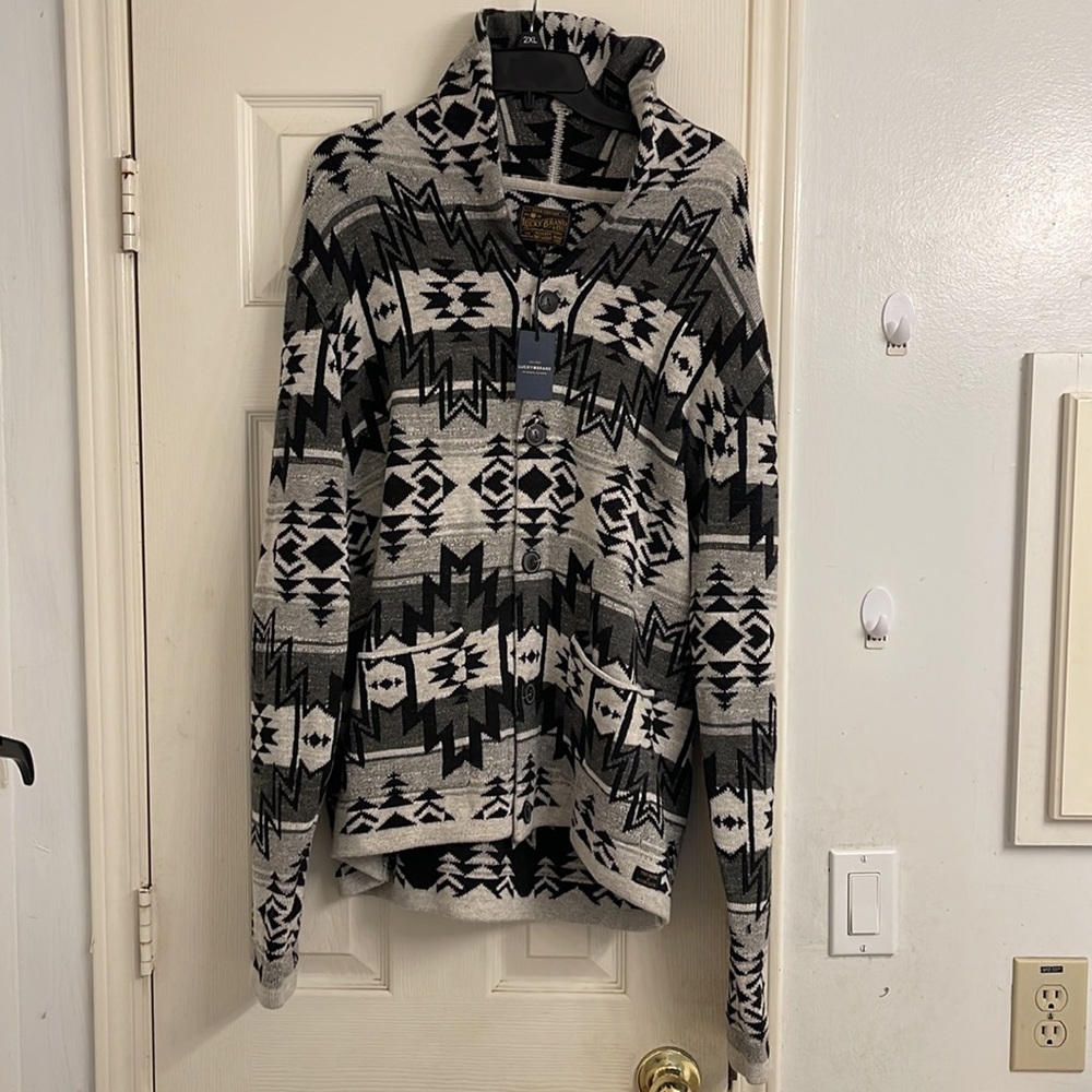Lucky Brand Mens Cardigan sweater - Picture 3 of 7